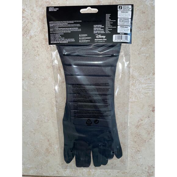 ADULT STAR WARS DARTH VADER GLOVES HALLOWEEN COSTUME JWC3024 NEW - Picture 3 of 3